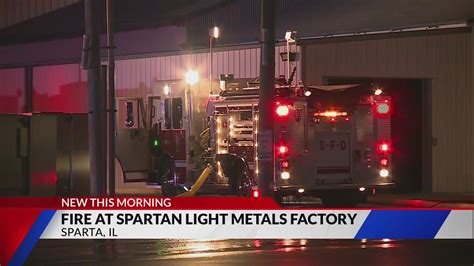 Crews respond to fire at Sparta, Illinois metals factory